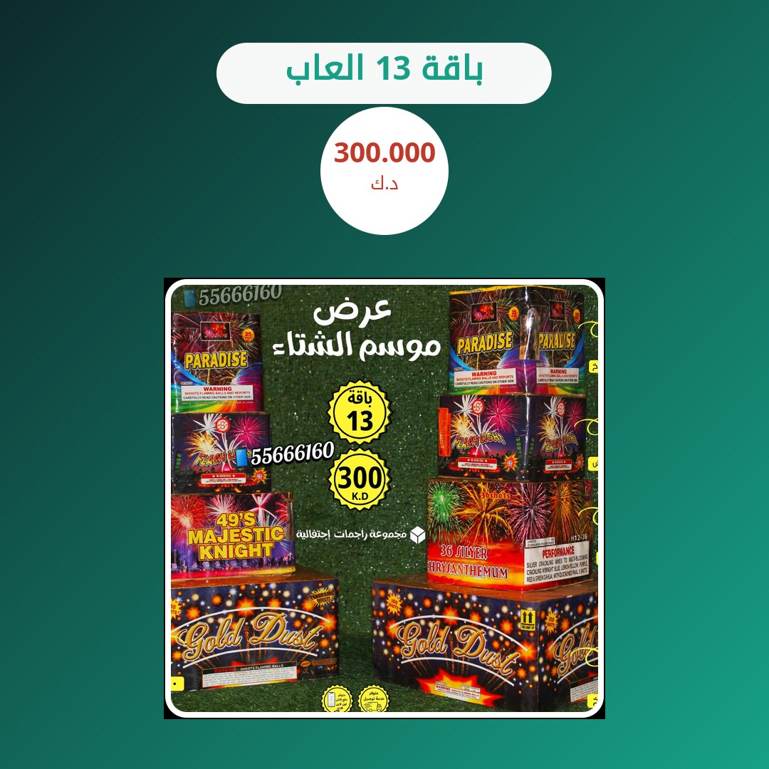 باقة 13 العاب: السعر والاستخدام الآمن وأفضل المناسبات