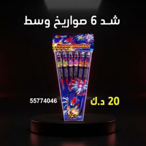 شد 6 صواريخ وسط لليوم الوطني