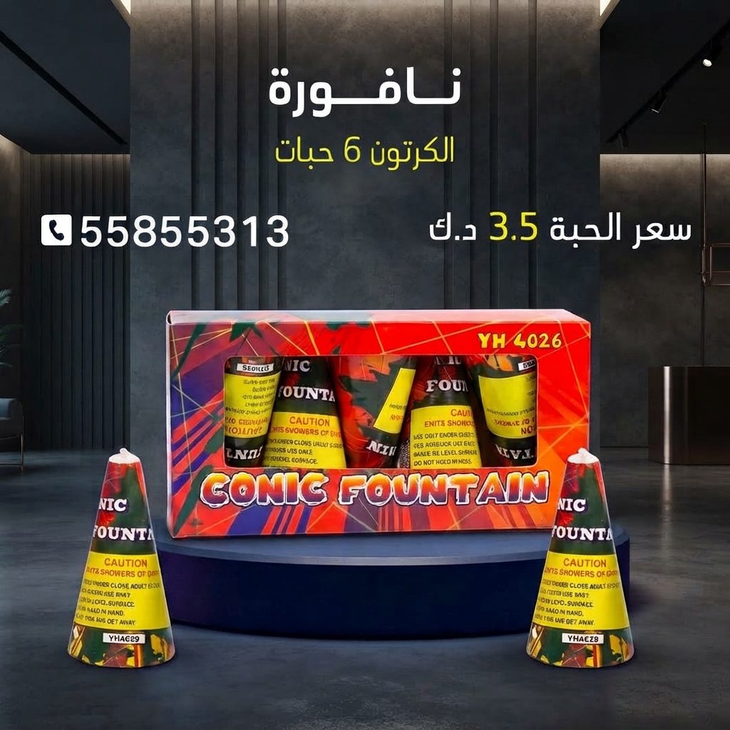 نافورة لرأس السنة من متجر الألعاب النارية نافورة لرأس السنة